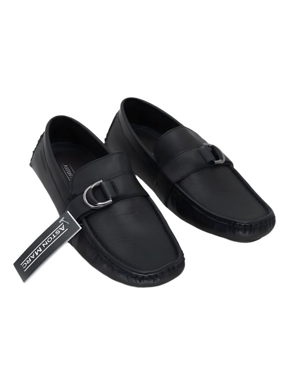 Aston Marc Men's Charter Bit Loafer Shoe Black Size US 12M EU 45